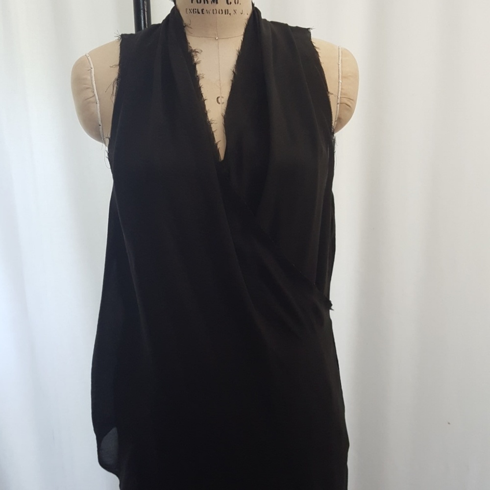 Midi H&M minimal raw edge dress size 8